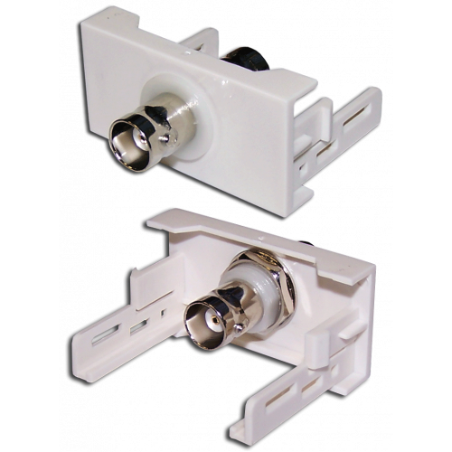 22.5x45 Mosaic insert with BC-009 BNC-adapter, white